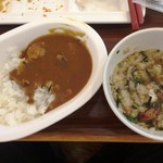 リッチモンドホテル - 161211朝食ビュッフェ鰻茶漬けとカレー