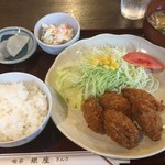 Kissa Ginza - カキフライ定食700円