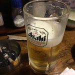 居酒屋まるた - ビールはスーパードライ。