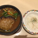 Soup Curry Sendou Iwamizawa Ten - 全貌 (ライスは小盛り150ｇ)