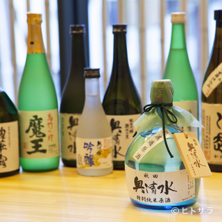 Local sake and famous sake from all over Japan