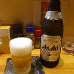 焼とり ゆうぐれ - 瓶ピール(ASAHI)