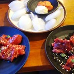 Shichirin Yakiniku Anan Kashimada Ten - プチ紋甲イカ、熟成ロース、熟成ハラミ