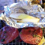 Shichirin Yakiniku Anan Kashimada Ten - エリンギバター、牛タン