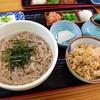 農家食堂　上代学校 - 料理写真:釜あげそば & 炊き込みご飯