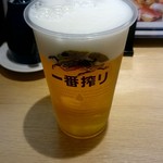 寿司処 雷電 - 生ビール：500円