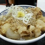 吉野家 - ねぎ塩豚丼大盛620円 キムチ味噌汁セット130円 