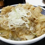 吉野家 - ねぎ塩豚丼大盛620円 キムチ味噌汁セット130円 