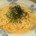 Kamakura Pasta Ionmoru Morioka Minami Ten - 帆立とアスパラの伊勢海老風味クリームパスタ