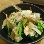 Motsu-ya Onishi Shinjuku Sanchome Ten - セロリ葉のおひたし