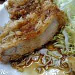 七輪焼き うまいもん処 信濃坂 - 肉厚です  富士桜ポーク