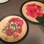 焼肉一番 団楽 - ねぎ塩牛タン（790円＋税）、かいのみカルビ（890円＋税）