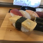 Sushi Unagi Tempura Matsumai - 玉、一口で食べるにはかなり大きい