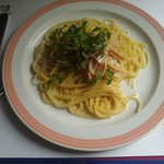 レストラン エルミタージュ 紀の里 - 「ベーコンのクリームソースパスタ」750円。