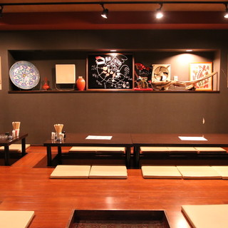 A spacious and relaxing space♪ From counter seats to tatami rooms.