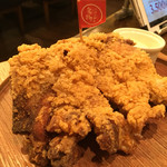 Uma Karaage to Izaka Meshi Miraizaka Mukogao Ka Yuen Minamiguchi Ten - もも一本グローブ揚げ