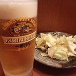 鉄砲 - まずはビールで