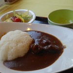 レストラン 青銅館 - 鹿角牛カレー900円