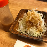 みや田 - 野菜サラダにドレッシングを・・