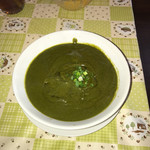 SIBA - ほうれん草チキンカレー ライトつきで撮影