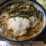 Yanagiya - おろしきのこ山菜そば 800円