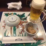 おらんく家 - 生ビールとお通し