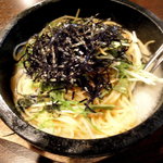 味醂亭 - 和風明太子スパゲティです、沸騰していますよ！