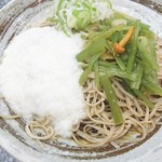 信州そば真田丸 - 山菜とろろそば(580円)