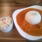 低糖質cafe&bar華美 - 17/9　華美特製チキンカレー:900円＋大盛り:100円（=1000円）