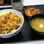 吉野家 - 豚生姜焼き丼並450円 Ｃセット130円