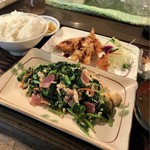 ブルボン食堂 - ＊からしな定食（¥700）