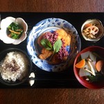 京都綾小路 満月の花 - 鶏かつのしば漬けタルタル御膳（お昼ごはん）