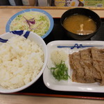 Matsuya Higashimatsuyama Ueno Honten - 牛焼肉定食（ライス特盛）