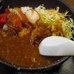 地鶏炭火焼　鳥八 - チキンカツカレー