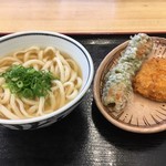 宮武うどん - うどん1玉250円 ちくわ天90円 コロッケ130円