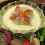 Kaiseki French Ryori Gourmand Tachibana - 真鯛の昆布〆と葡萄のカクテル