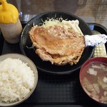 からあげ 和幸 - 骨付もも定食@680