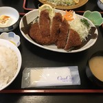 とんかつ浅野 - 大ロースかつ定食 1300円