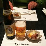 めしや仲とよ - ﾉﾝｱﾙｺｰﾙﾋﾞｰﾙ378円&お通し