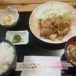 Maruhan - 豚バラ生姜炒め定食650円