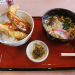 いしばし茶屋 - ミニ天丼うどんセット