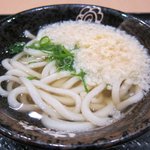 Hanamaru Udon Ionmoru Nogata Ten - かけ（小）100円　揚げ玉投入。