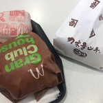 マクドナルド - 2017年11月。ダブルチーズバーガーとグランクラブハウス。