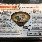 Kurashiki Ramen Masuya - 2017年11月　説明