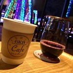 GKB Cafe - GKBコーヒー(300円)とブルーベリーワイン(600円)