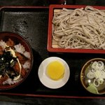 Teuchi Soba Yoshida Ya - カラ揚げ丼セット