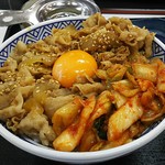 吉野家 - 豚スタミナ丼大盛り620円 キムチ味噌汁セット130円