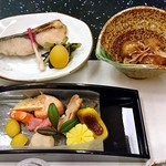 Japanese cuisine  Setsugetsuka - コース料理（はじめに並んでいた料理）