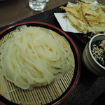 うどん めん天 - 【ざるうどん+大盛+ごぼう天】470+100+200=770円