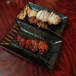 Izakaya Koshien - 豚串、砂肝、レバー